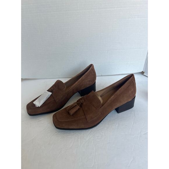 NWOT Easy Spirit Drew Brown Suede eFlex Tassels Slip On Loafer Driving Shoe 10M - Picture 1 of 11